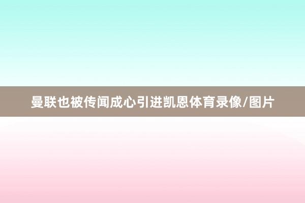 曼联也被传闻成心引进凯恩体育录像/图片