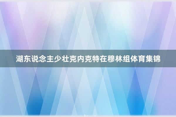 湖东说念主少壮克内克特在穆林组体育集锦