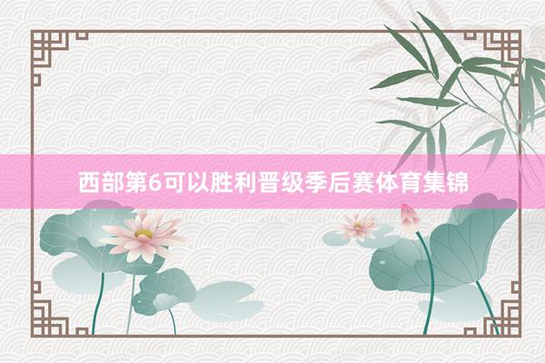 西部第6可以胜利晋级季后赛体育集锦