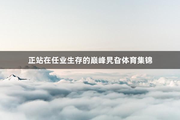 正站在任业生存的巅峰旯旮体育集锦