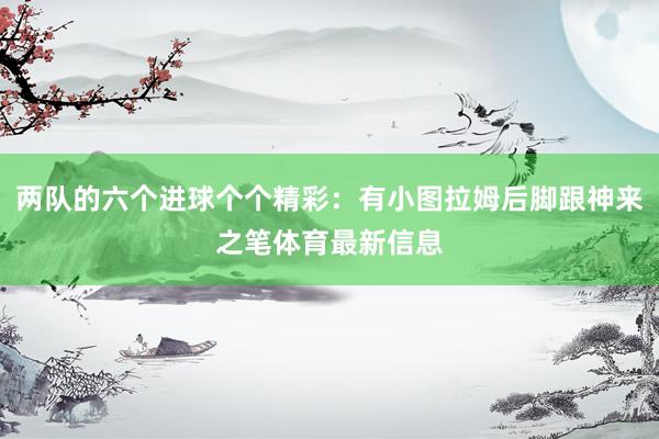 两队的六个进球个个精彩：有小图拉姆后脚跟神来之笔体育最新信息