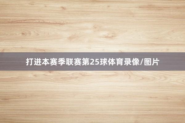 打进本赛季联赛第25球体育录像/图片
