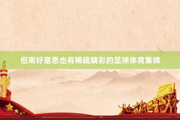 但南好意思也有稀疏精彩的足球体育集锦