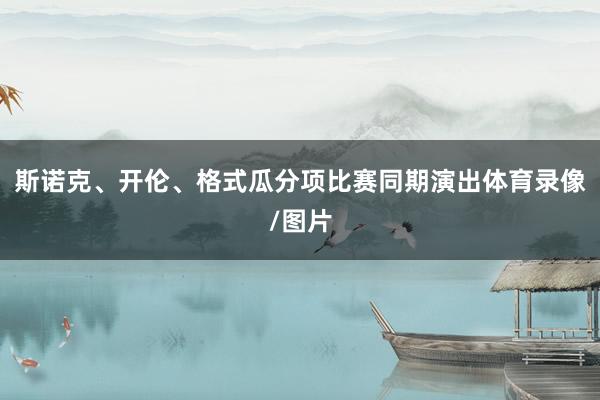 斯诺克、开伦、格式瓜分项比赛同期演出体育录像/图片