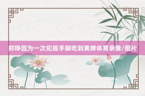 郑铮因为一次犯规手脚吃到黄牌体育录像/图片