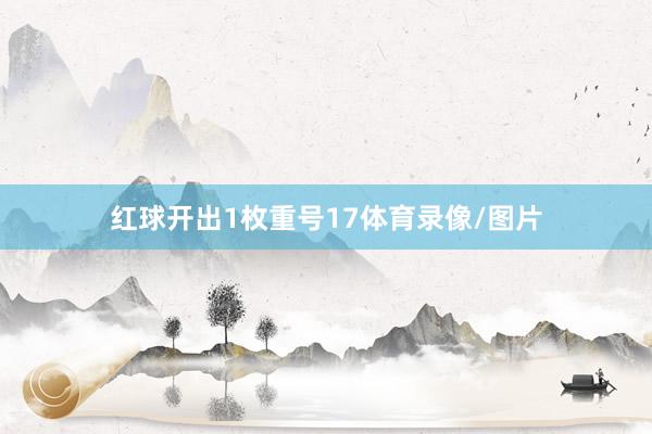 红球开出1枚重号17体育录像/图片