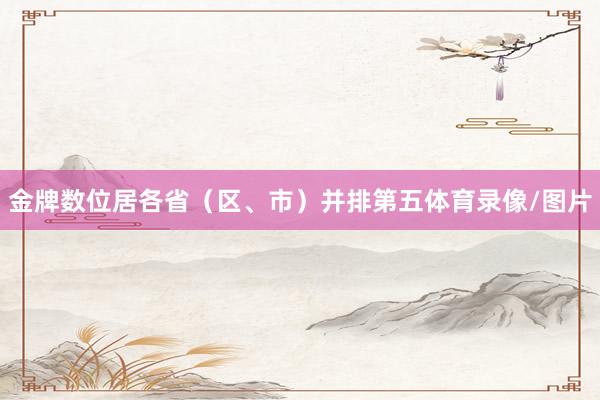 金牌数位居各省（区、市）并排第五体育录像/图片