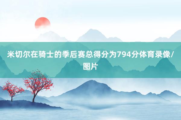 米切尔在骑士的季后赛总得分为794分体育录像/图片